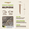 60 Biologisch abbaubare Pappelholzpfähle - Natürliche Befestigung für Mulchtuch (für ca. 60m)